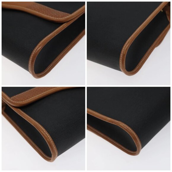 Christian Dior Shoulder Bag PVC Leather Black Gold Auth BA2862 - Picture 16 of 16